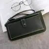 Damas indonesias bolso de mano largo de moda con hebilla oscura gran capacidad para tarjetas y cambio fabricantes venta al por mayor color rico
