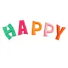 Letras de Fieltro Tridimensionales Rellenas de Algodón Personalizadas para Decoraciones de Fiesta de Cumpleaños, Letras de Fieltro para Alfabetización en Preescolar y Primaria
