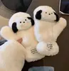 Cachecol de Pelúcia de Pinguim Fofo Coreano Inverno Feminino Forrado com Fleece Estudante Ciclismo Prova de Frio e Quente de Inverno Cachecol Branco