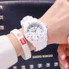 Relógio de exame Ponteiro para meninos Digital resistente a quedas À prova d'água Luminoso Simples Desenho Animado Crianças Alunos da Escola Primária Harajuku Vento Eletrônico