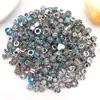 Joyería DIY Pedrería Aleación Cuentas de Agujero Grande Pulsera Cuentas Sueltas Serie Colorida Plateado Antiguo Cuentas Espaciadoras Galvanizadas