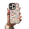 Funda Divertida de Dibujos Animados Hello Kitty para Teléfono Móvil Adecuada para Apple 17 Estilo Lindo iPhone 16 Funda de Teléfono Móvil Transparente de TPU