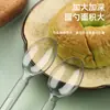 Cuchara desechable engrosada de plástico para alimentos vajilla cuchara para helado cuchara para postre empaquetada individualmente para uso comercial