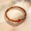 Pulsera de Cristal con Perlas de Cristal Natural Optimizada Pulsera Versátil de Nicho Joyería de Moda de Lujo Ligero Venta al por Mayor para Mujeres