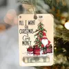 Presente de Natal em 2023 - Papai Noel Carteira de Natal Pingente de Carteira Decorações de Árvore de Natal