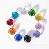 Iluminación de color cristal k9 candelabro manualidades de bola de cristal accesorios de cortina de cuentas para el hogar material lámpara iluminación