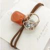 Diadema estilo coreano para mujer, popular en internet, tendón de goma, lazo para mujer, tocado de perlas simple y distintivo, lindo anillo para el cabello, pulsera, cuerda para el cabello de doble uso