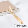 Presilha Bico de Pato Dourada, Presilha Lateral, Presilha Quadrada, Grampo de Cabelo, Acessório de Cabelo com Cor Preservada Banhado, Adorno de Cabeça, Acessórios de Material Artesanal, Estilo Básico