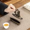 Caja de incienso "Smooth Sailing", quemador de incienso dorado, quemador de incienso de sándalo, quemador de incienso para aromaterapia de interior.
