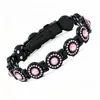 Pulsera Magnética de Doble Fila Color Oro Rosa para Mujer, Versión Grande con Incrustaciones de Esmeralda y Diamante, Joyería de Lujo Ligero para Parejas, Moda Transfronteriza de Tiktok