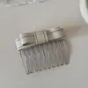Peine de Frente de Gama Alta con Lazo, Peine para el Cabello para Arreglar el Cabello Suelto, Accesorio para el Cabello para Flequillos Laterales, Pasador para Organizar el Cabello Suelto