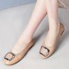 Mocassins Femininos Primavera/Verão Novo Solado Macio 2026 Couro Macio Sapatos Planos de Mãe Bico Baixo Tamanho Grande Sapatos Femininos Sapatos de Rolinho de Ovo
