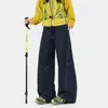 Pantalones Tácticos Paracaidistas de Color Sólido Funcionales de Secado Rápido para Hombre y Mujer, Diseño de Costuras de Contraste Estilo Montaña, para Senderismo y Montañismo de Primavera