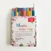 Amazon Juego de 36 Colores Transfronterizo Caliente Pluma Acuarela Lavable Marcador Pincel para Niños Pluma Arte Gouline