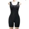 7255 Tamanho Grande Malha Controle de Barriga Modelador Corporal Abertura no Busto Levanta Bumbum Body Modelador Fajas