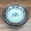 Bol para Sopa Melamina Imitación Porcelana Plástico Bol de Cena Azul Azul y Blanco Porcelana Chino Redondo Bol para Arroz de Restaurante Juego de Taza con Cuchara