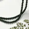 Colar Brincos de Contas Redondas Turquesa Imitação Magnésita Natural Acessórios de Joias Estilo Xizang Turquesa Nepal