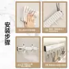 Gancho Multifuncional de Cozinha para Pendurar Colheres e Espátulas, Suporte Removível, Ganchos sem Furo, Haste Suspensa Dobrável