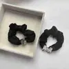 Elástico de Cabelo com Letra de Strass de Alta Qualidade, Estilo Levemente Luxuoso e Simples, Elástico de Cabelo Scrunchie para Mulheres, Adequado para Coque ou Rabo de Cavalo