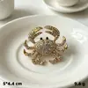 Broche de Caranguejo Exagerado Criativo Europeu e Americano com Strass Liga Animal Corsage Acessórios Broches Fabricante Atacado