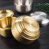 Tazón de arroz de acero inoxidable 304 de doble capa estilo coreano con tapa Tazón para el hogar Creativo Tazón para sopa descubierto Cocina coreana Tazón para kimchi