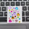 Pegatinas de coche de diamantes acrílicos con relieve 3D de estética de dibujos animados para decoración de niños y niñas