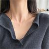 Collar Nalan S925 de plata de ley con diseño exquisito, estilo coreano, con cadena de cuentas cruzadas y temperamento, Y02057