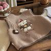 Ropa de Otoño e Invierno para Bebé Niña Chaleco de Felpa 2026 Invierno Niños Pequeños Chaleco Engrosado de Lana de Cordero para Abrigo Cálido Estilo Coreano