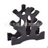 Soporte de Mancuernas de Plástico Estante de Mancuernas Pequeño para el Hogar de Tres Niveles Estante de Mancuernas con Forma de Árbol de Hojas de Trípode