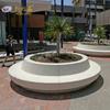 Banco de Árvore Quadrado Redondo para Exterior Cimento Acabado Canteiro de Árvore Lago de Flores Personalização Sob Encomenda Grc/Uhpc/Fibra de Vidro