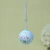 Pingente de Celular Gato da Sorte com Sino, Chaveiro Gato da Fortuna Seis Cores Estilo Japonês