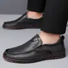 Nuevos Zapatos de Exterior para Hombre, Nuevos Zapatos Casuales de Cuero sin Cordones para Hombre, Cuero Transpirable con Suelas Suaves, Zapatos Versátiles para Conducir