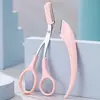 Recortador de Cejas en Forma de Media Luna Navaja de Precisión Segura Herramienta de Belleza para Principiantes Recortador de Cejas Anti-Rayaduras Venta al por Mayor