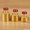 Soporte de Incienso de Latón de Nueve Agujeros Quemador de Incienso Portátil Multifuncional Soporte para Varillas de Incienso Pequeño Soporte de Incienso de Cobre Soporte para Incienso de Varilla de Nueve Agujeros Soporte de Incienso Exquisitamente Tallado