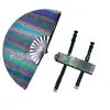 Ventilador de Tecido Refletivo 33cm Ventilador de Tecido Refletivo Fresco Atividades de Festa Ventilador Refletivo de Kung Fu Leque Dobrável