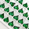 Decorações de Nail Art Esmeralda, Strass com Base Pontuda, Corações Octogonais Irregulares em Formato de Coração, Strass Deslumbrantes em Formato de Ovo de Pombo, Strass para Nail Art no Atacado