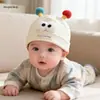 Touca de bebê para primavera e outono, estilo fino, protege a moleira, adequada para meninos e meninas, fofa para recém-nascidos e bebês