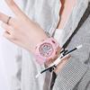 Reloj electrónico para mujer, estilo coreano, sencillo, Mori, retro, con forma de corazón, resistente al agua, luminoso, estilo universitario.