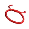Pulseras de Cuerda Tejidas a Mano al por Mayor Pulseras de Cuerda Roja con Nudo de Diamante Pulseras Rojas del Año Animal Pulseras de Pareja al por Mayor