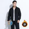 Cardigan Masculino Solto Plus Size de Outono e Inverno Jaqueta Esportiva Masculina Casual Esportiva Jaqueta de Moletom Baseball Masculina Jaqueta Versátil Masculina