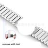 Para Apple Watch iwatch765 fivela original oficial 1:1 pulseira de metal de aço inoxidável destacável com botão de contas
