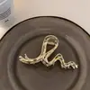 Presilha de garra para cabelo minimalista de tamanho grande, novo grampo de cabelo moderno de 2023 com linhas texturizadas, presilha de garra de metal para mulheres com cabelo grosso