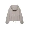 Ropa europea y americana transfronteriza para mujer ZA AliExpress moda casual de venta caliente chaqueta con capucha a cuadros