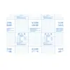 Juego de Cubiertas de Libro Transparentes Escarchadas Autoadhesivas de Cinco Secciones para Estudiantes, Película Protectora Universal para Cubierta de Libro