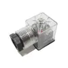 Yukwin Plugue de Válvula Solenoide Porta Lâmpada CC 24V com Luz Conector de Porta Lâmpada Transparente Soquete de Dispositivo IC Relé