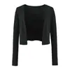 Elegante conjunto de tres piezas estilo dama: Cárdigan de punto de manga larga, top sin mangas de cuello halter y falda ajustada para mujer en otoño