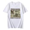 Camiseta de Manga Corta Radiohead Rosa de Moda de Verano para Hombre y Mujer Talla Europea Transfronteriza