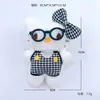 Gafas Retro Colgante de Gatito Figura de Muñeca Llavero para Bolso Accesorios Puesto Actividad Recuerdo Venta al por Mayor
