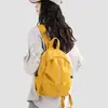 Mochila de lazer ao ar livre, grande capacidade, leve, design plissado, cor sólida, estilo coreano simples, mochila de viagem em nylon