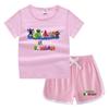 Camiseta de cuello redondo para niños de verano 2023, pantalones cortos, camisa informal coreana, camiseta interior absorbente de sudor para niños